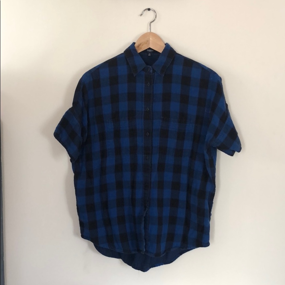 Blue & Black Buffalo Check Courier Shirt